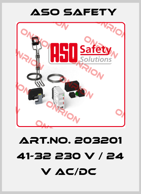 ASO SAFETY-ART.NO. 203201 41-32 230 V / 24 V AC/DC  price