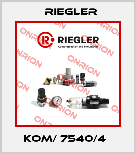 KOM/ 7540/4   Riegler