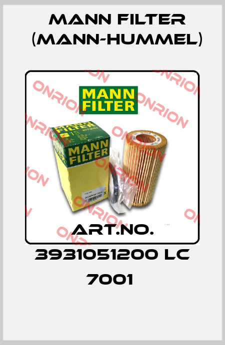ART.NO. 3931051200 LC 7001  Mann Filter (Mann-Hummel)