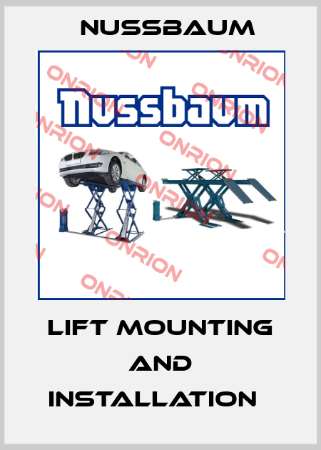 Lift mounting and installation   Nussbaum