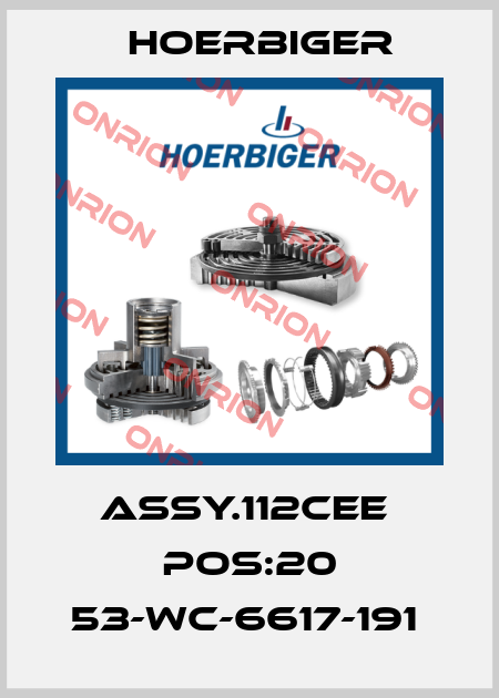 ASSY.112CEE  POS:20 53-WC-6617-191  Hoerbiger