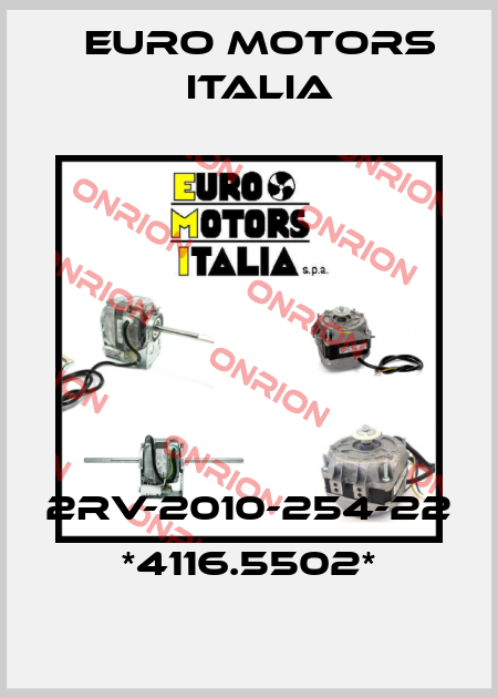 2RV-2010-254-22 *4116.5502* Euro Motors Italia