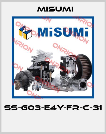 SS-G03-E4Y-FR-C-31  Misumi