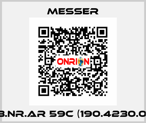 (B.Nr.AR 59C (190.4230.0)  Messer