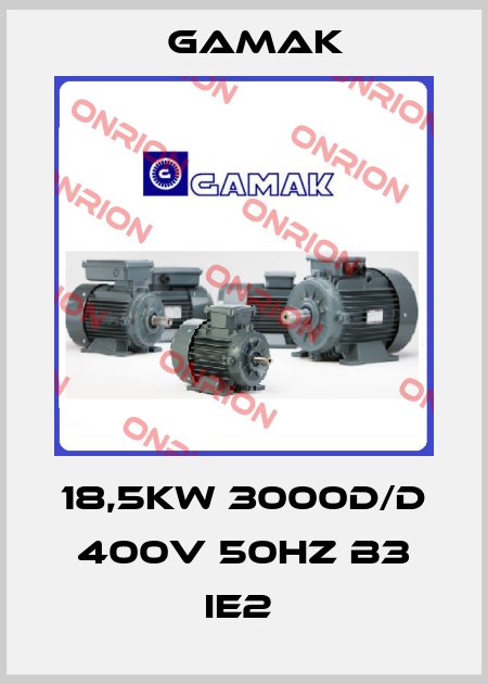 18,5KW 3000D/D 400V 50HZ B3 IE2  Gamak