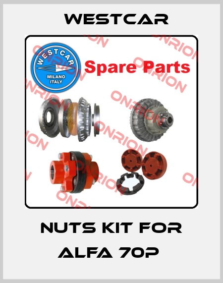 Nuts kit for Alfa 70P  Westcar