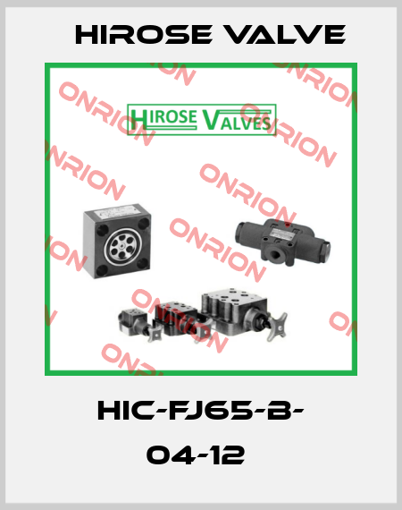HIC-FJ65-B- 04-12  Hirose Valve
