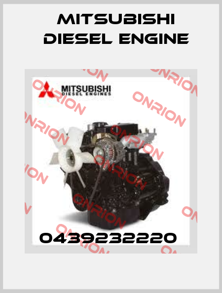 0439232220  Mitsubishi Diesel Engine