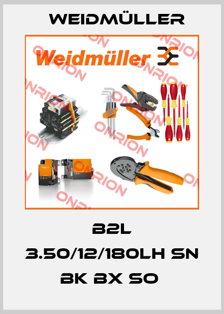 B2L 3.50/12/180LH SN BK BX SO  Weidmüller