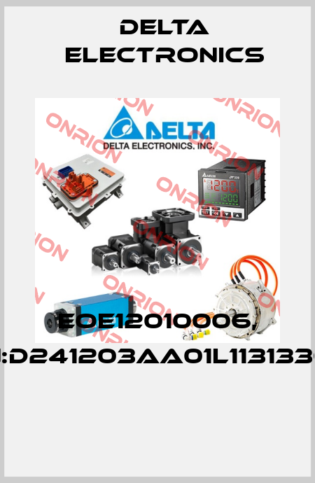 EOE12010006, SN:D241203AA01L11313309  Delta Electronics