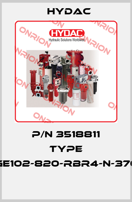 P/N 3518811 Type PGE102-820-RBR4-N-3700  Hydac