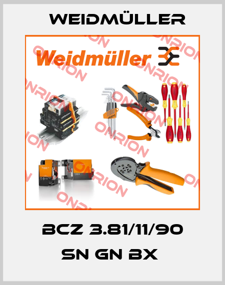 BCZ 3.81/11/90 SN GN BX  Weidmüller