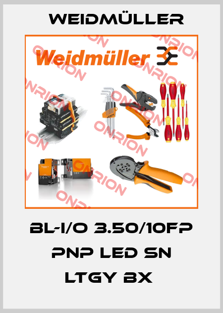 BL-I/O 3.50/10FP PNP LED SN LTGY BX  Weidmüller