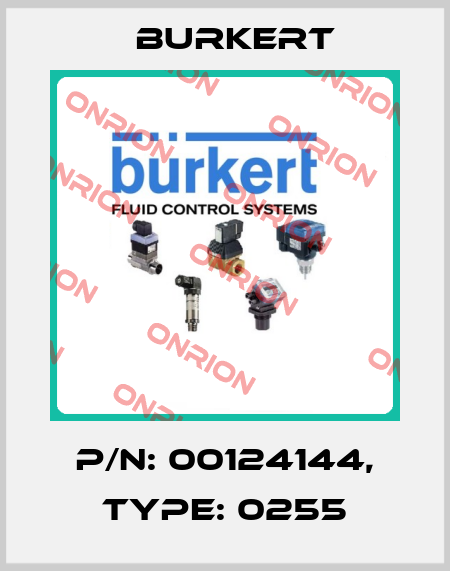 p/n: 00124144, Type: 0255 Burkert