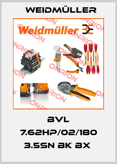 BVL 7.62HP/02/180 3.5SN BK BX  Weidmüller