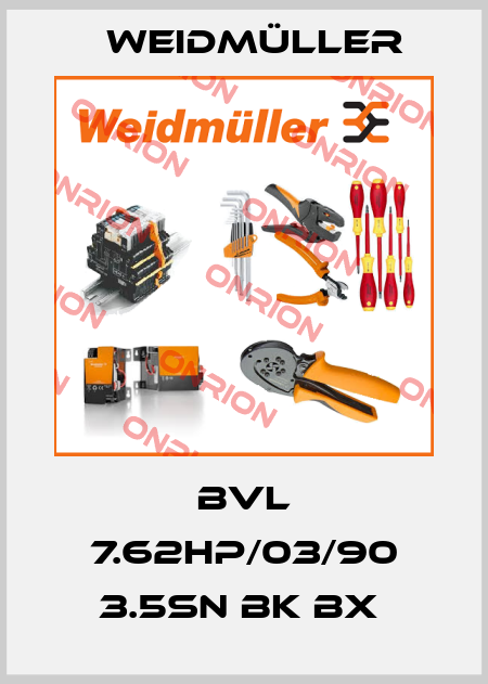 BVL 7.62HP/03/90 3.5SN BK BX  Weidmüller