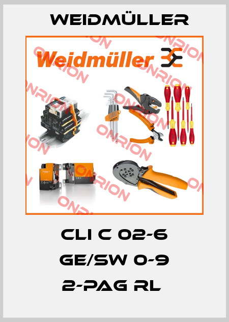CLI C 02-6 GE/SW 0-9 2-PAG RL  Weidmüller
