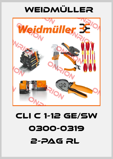 CLI C 1-12 GE/SW 0300-0319 2-PAG RL  Weidmüller