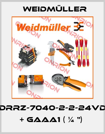 DDRRZ-7040-2-2-24VDC + GAAA1 ( ¼ “)  Weidmüller