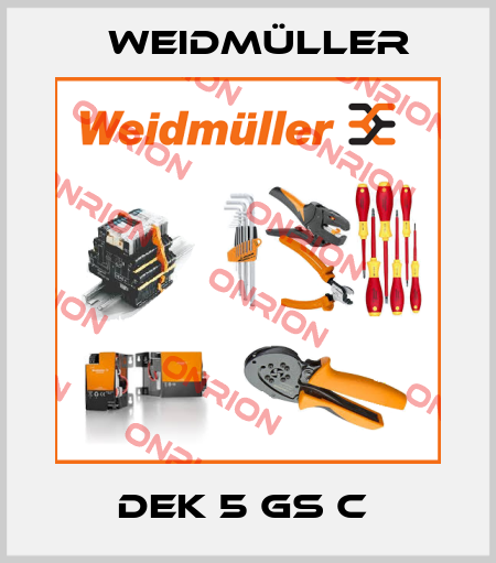DEK 5 GS C  Weidmüller