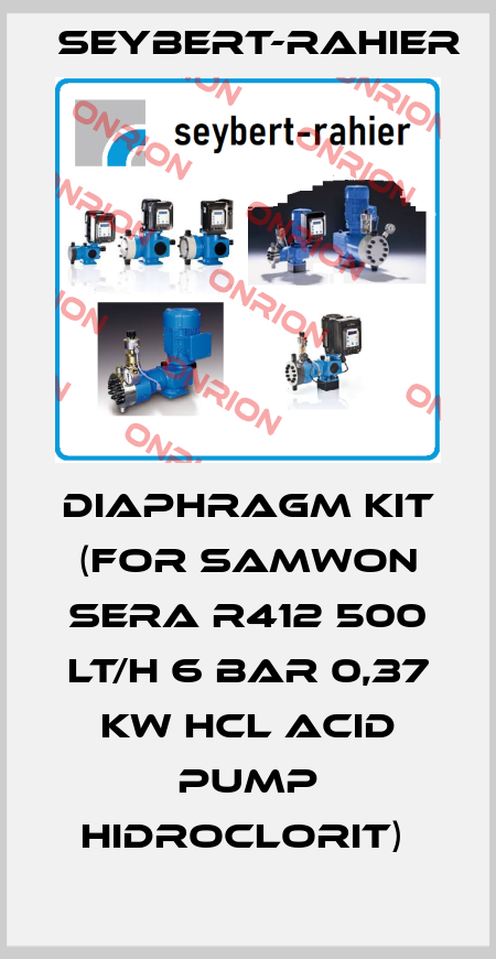 DIAPHRAGM KIT (FOR SAMWON SERA R412 500 LT/H 6 BAR 0,37 KW HCL ACID PUMP HIDROCLORIT)  Seybert-Rahier