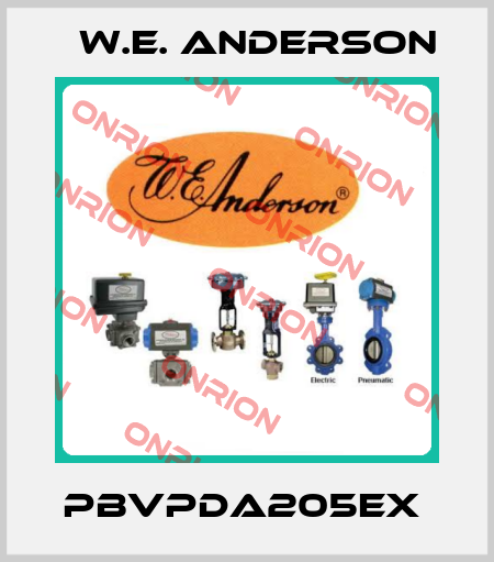 PBVPDA205EX  W.E. ANDERSON