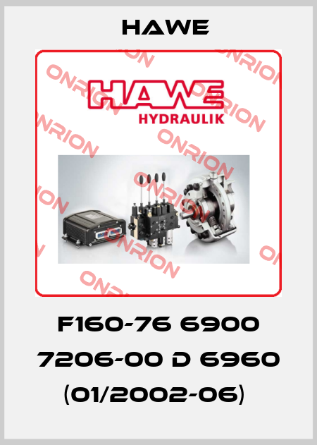 F160-76 6900 7206-00 D 6960 (01/2002-06)  Hawe