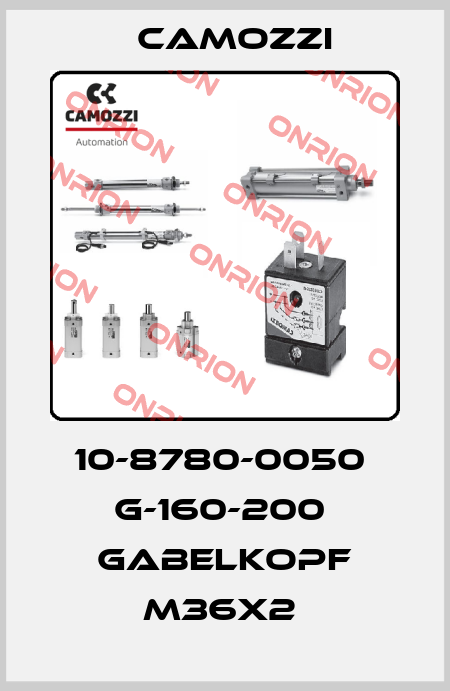 10-8780-0050  G-160-200  GABELKOPF M36X2  Camozzi