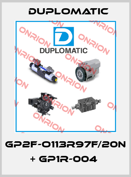 GP2F-O113R97F/20N + GP1R-004  Duplomatic