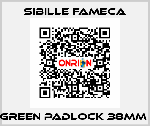 GREEN PADLOCK 38MM  Sibille Fameca
