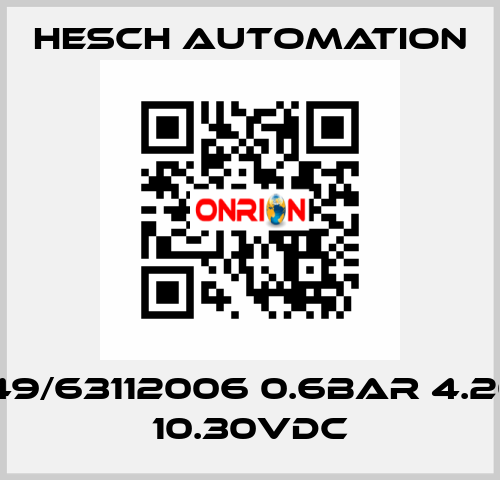 HE1149/63112006 0.6BAR 4.20MA 10.30VDC Hesch Automation