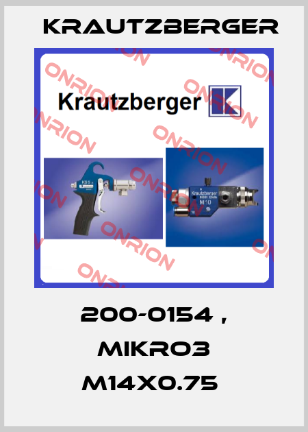 200-0154 , MIKRO3 M14x0.75  Krautzberger