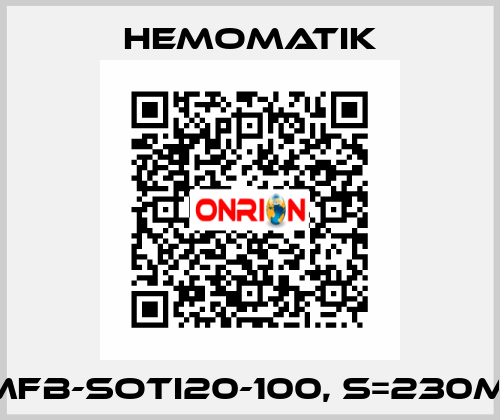 HMFB-SOTI20-100, S=230MM Hemomatik
