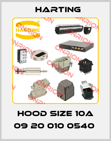 HOOD SIZE 10A 09 20 010 0540  Harting