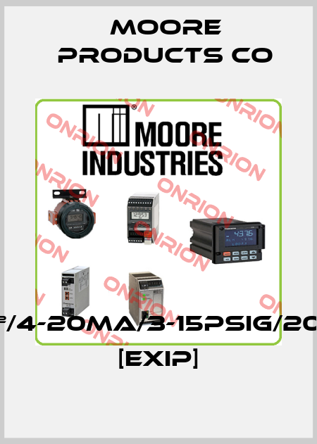 IPX²/4-20MA/3-15PSIG/20PSI [EXIP] Moore Products Co