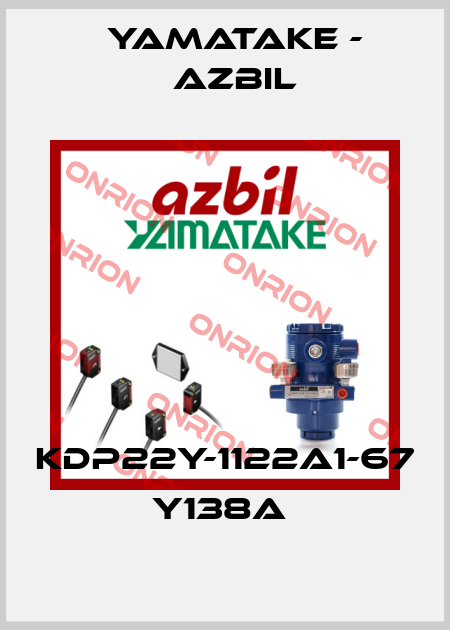 KDP22Y-1122A1-67 Y138A  Yamatake - Azbil
