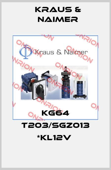 KG64 T203/SGZ013 *KL12V  Kraus & Naimer