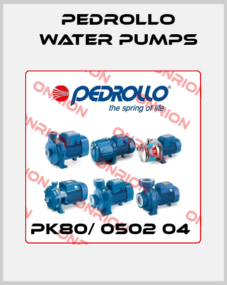PK80/ 0502 04  Pedrollo Water Pumps