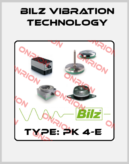 Type: PK 4-E  Bilz Vibration Technology