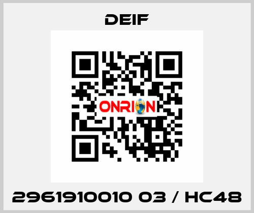 2961910010 03 / HC48 Deif