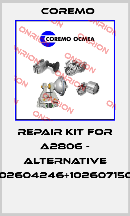 Repair Kit for A2806 - alternative 102604261+102604260+102604246+102607150+100850006+102606237  Coremo