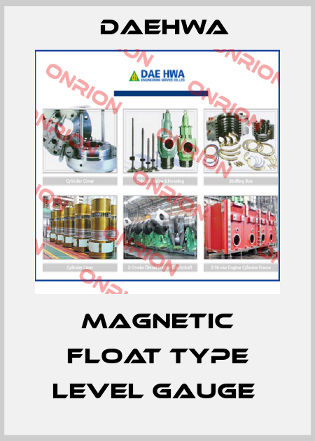 Magnetic Float Type Level Gauge  Daehwa