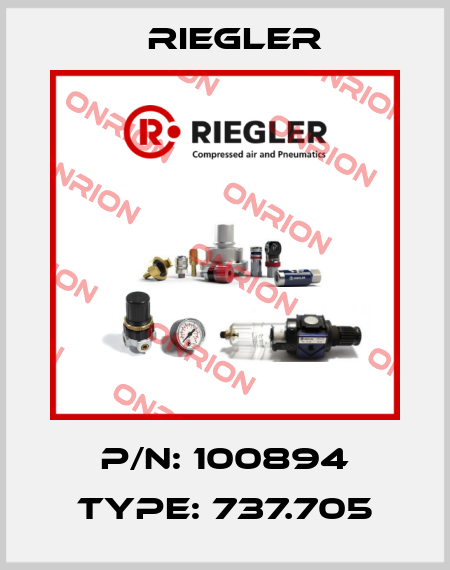 P/N: 100894 Type: 737.705 Riegler