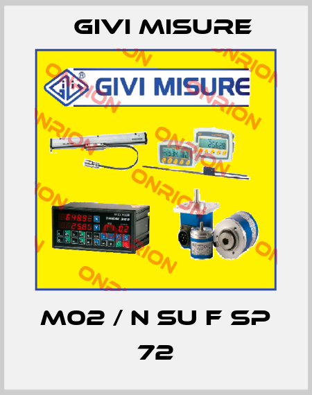 M02 / N SU F SP 72 Givi Misure