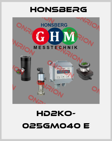 HD2KO- 025GM040 E Honsberg