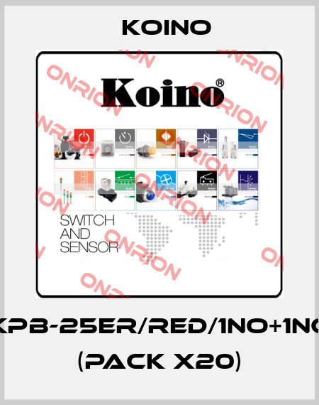KPB-25ER/RED/1NO+1NC (pack x20) Koino