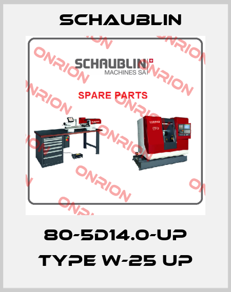 80-5D14.0-UP Type W-25 UP Schaublin