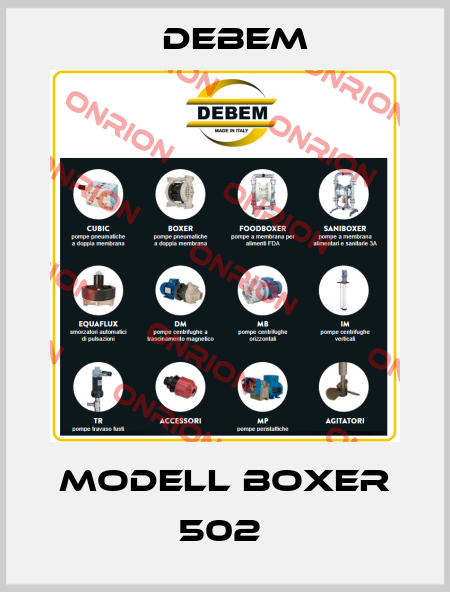 MODELL BOXER 502  Debem