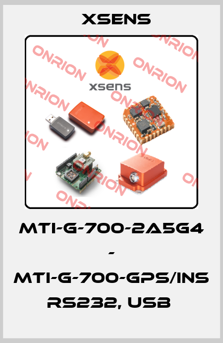 MTI-G-700-2A5G4 - MTI-G-700-GPS/INS RS232, USB  Xsens
