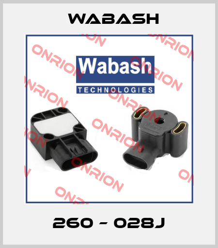 260 – 028J Wabash